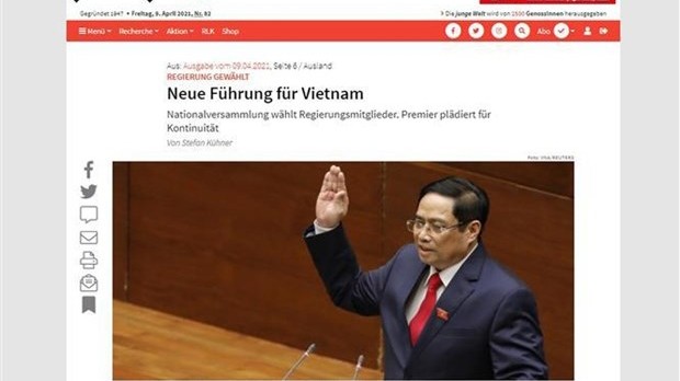 德国媒体高度评价越南的新领导班子。