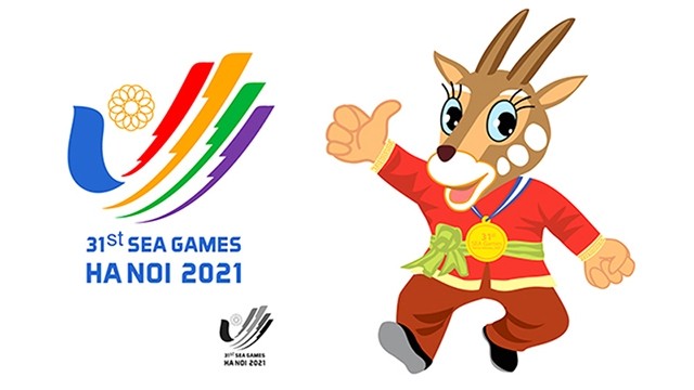 第31届东南亚运动会的标志和吉祥物。