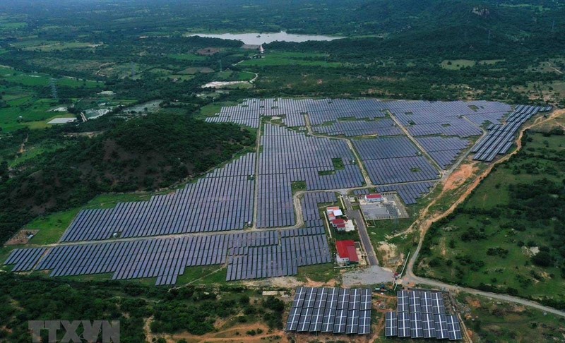 宁顺省的一家太阳能发电厂。（图片来源：越通社）