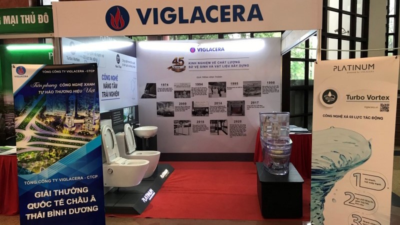 附图：越南Viglacera总公司的展区。