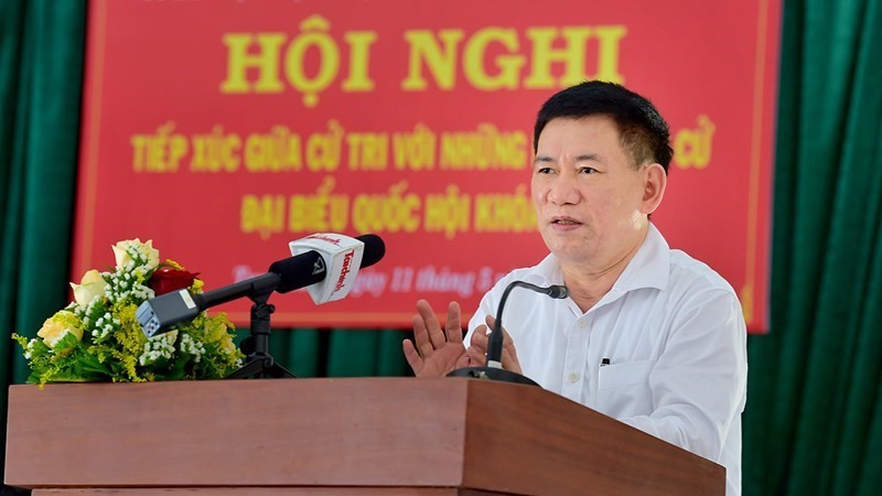 越共中央委员、财政部长胡德福阐明行动计划。（图片来源：财政杂志）