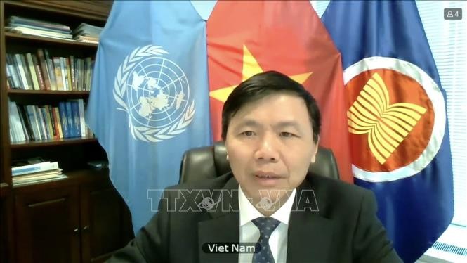 越南驻联合国代表团团长邓廷贵大使。（图片来源：信息报）