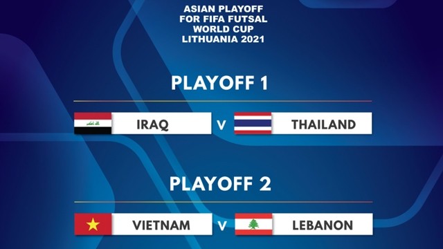 越南室内足球队即将出征2021国际足联室内足球世界杯亚洲区预选赛附加赛