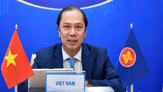 越南外交部副部长、越南东盟高官会代表团团长阮国勇。