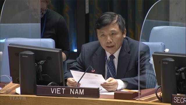 越南常驻联合国代表团团长邓廷贵大使 。（图片来源：越通社）