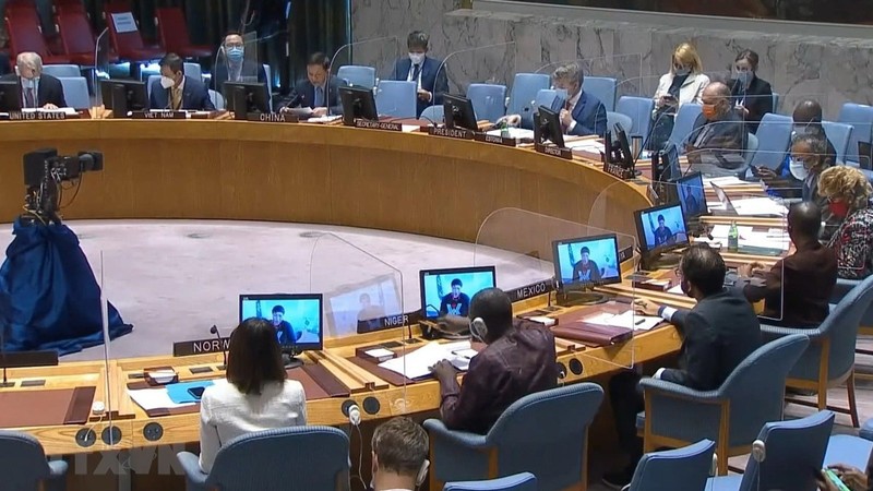 联合国安理会就苏丹局势召开的会议。（图片来源：越通社）