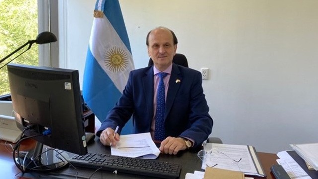 阿根廷新任驻越大使路易斯·巴勃罗·玛丽亚·贝尔特拉米诺。（图片来源：越通社）