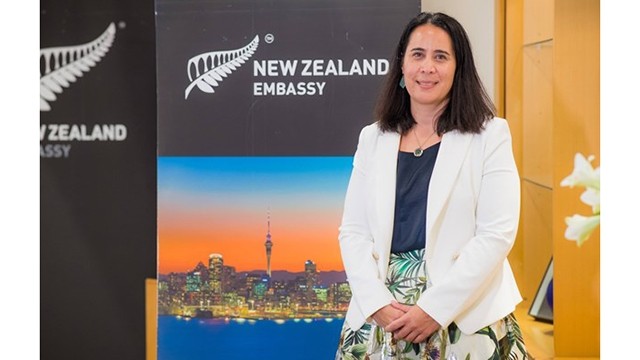 新西兰新任驻越南大使崔德妮·切丽·多布森。（图片来源：越通社）