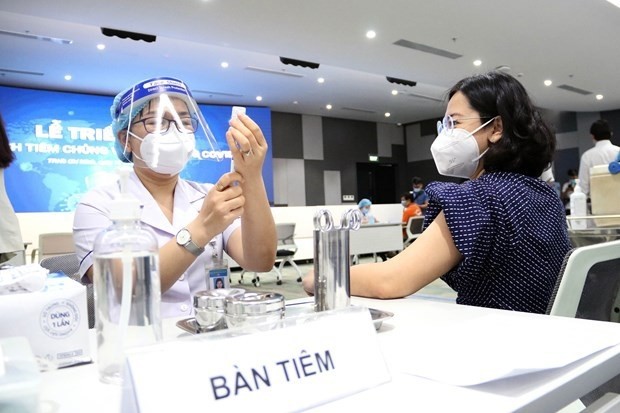 越南加快新冠疫苗接种进度。（图片来源：越通社）