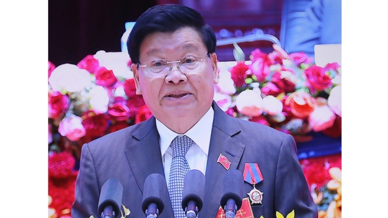老挝人民革命党中央委员会总书记、国家主席通伦·西苏里。