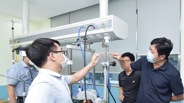 越南成功制造大流量制氧机。（图片来源：越通社）