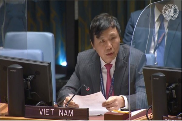 越南常驻联合国代表团团长邓廷贵。（图片来源：都市经济报）
