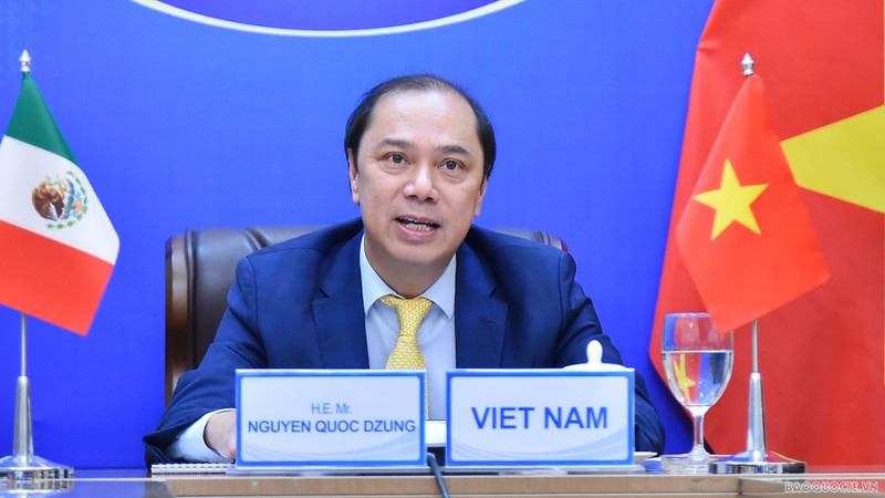 越南外交部副部长阮国勇出席会议。（图片来源：国际报网）