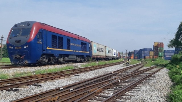 首列从越南发往比利时的集装箱列车。
