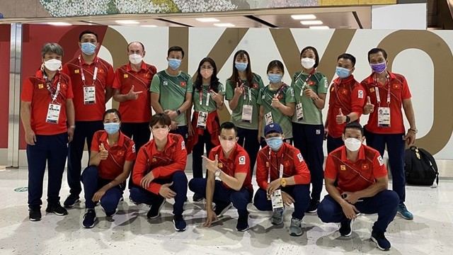 越南奥运体育代表团。