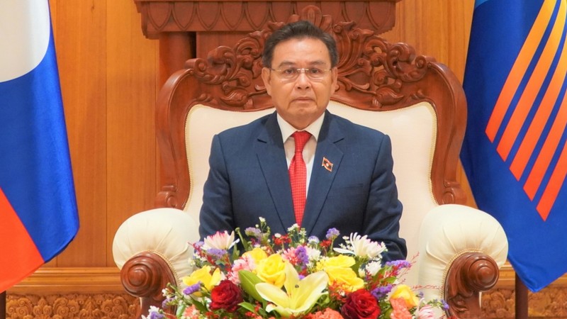 老挝国会主席赛宋蓬·丰威汉。（图片来源：VOV）
