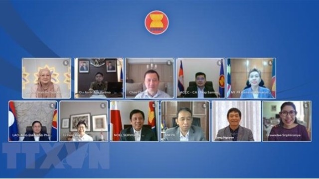 越南出席第十二届东盟互联互通论坛以线上方式举行。（图片来源：越通社）