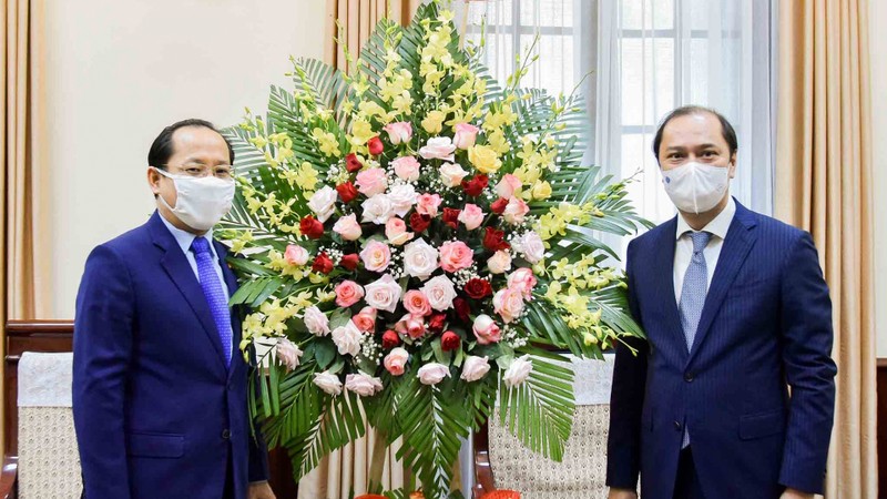 柬埔寨驻越南大使查伊·纳芙斯祝贺越南国庆。（图片来源：国际报）