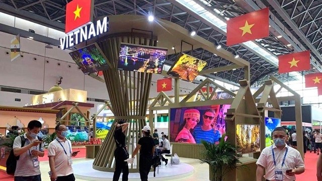 2021第18届中国—东盟博览会的越南展位。