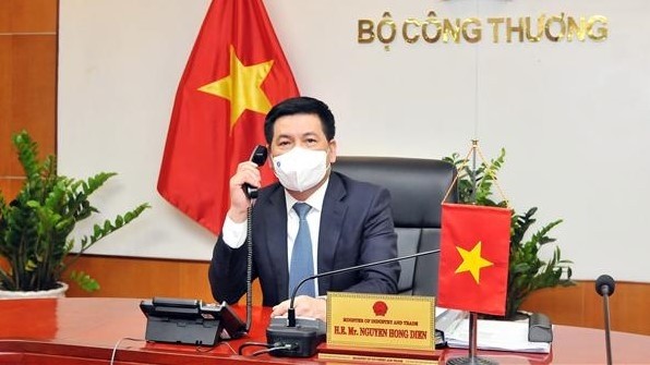 越南工贸部部长、越美贸易与投资委员会主席阮鸿延。（图片来源：越通社）