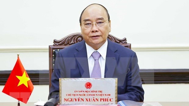 越南国家主席阮春福。（图片来源：越通社）