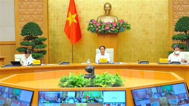 越南政府副总理黎文成发表讲话。（图片来源：越通社）