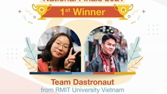 来自越南RMIT大学Dastronaut队的2名成员代表越南参加区域决赛。