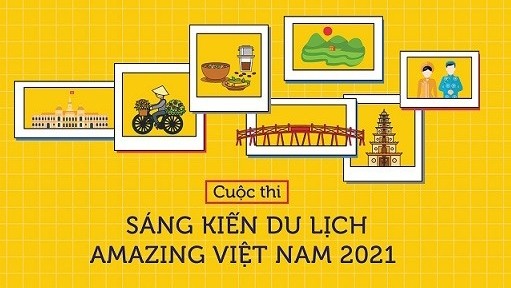 2021 年越南Amazing旅游倡议大赛的参赛者是对旅游业感兴趣的高中生。