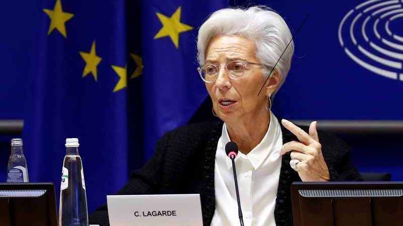 欧洲中央银行总裁克里斯蒂娜·拉加德强调通胀问题只是暂时的。