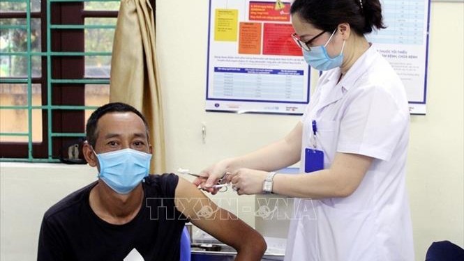 广宁省加大新冠疫苗接种力度。（图片来源：越通社）