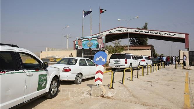 约旦与叙利亚的贾比尔-纳西卜边境口岸。（图片来源：AFP/越通社）