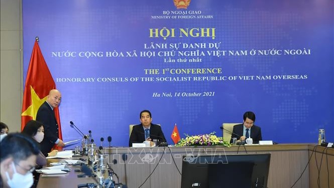 越南外交部副部长苏英勇出席会议。（图片来源：越通社）