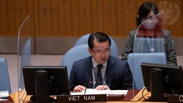 越南驻联合国代表团副团长范海英大使。（图片来源：越通社）