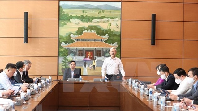 同奈省国会代表阮富强发表讲话。（图片来源：越通社）