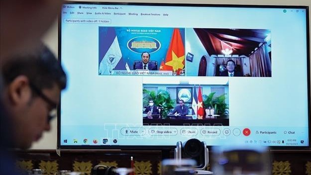 越南外交部副部长阮国勇与尼加拉瓜外交部副部长阿莱特以视频形式召开第一次副外长级政治磋商。