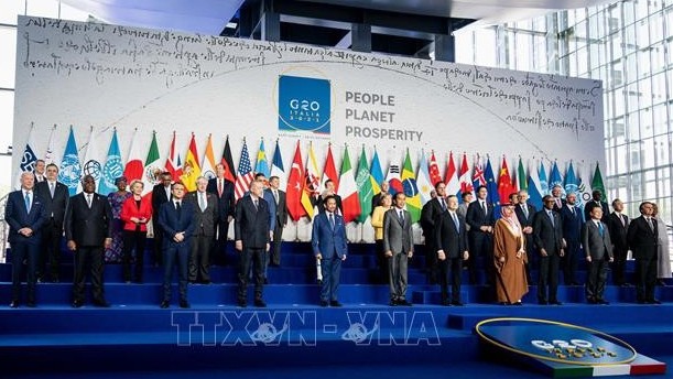 二十国集团峰会：意大利总理表示世界可以乐观的面向未来。（图片来源：越通社）