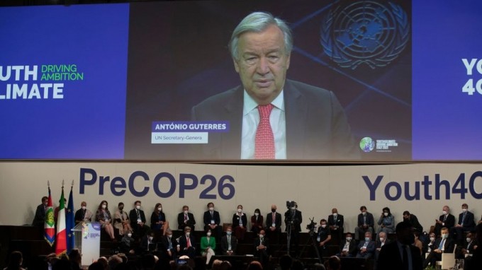 联合国秘书长安东尼奥·古铁雷斯警告说，削减全球排放的失败正在使世界走上一条“灾难性”的道路，即全球会升温2.7摄氏度。（图片来源：Getty））