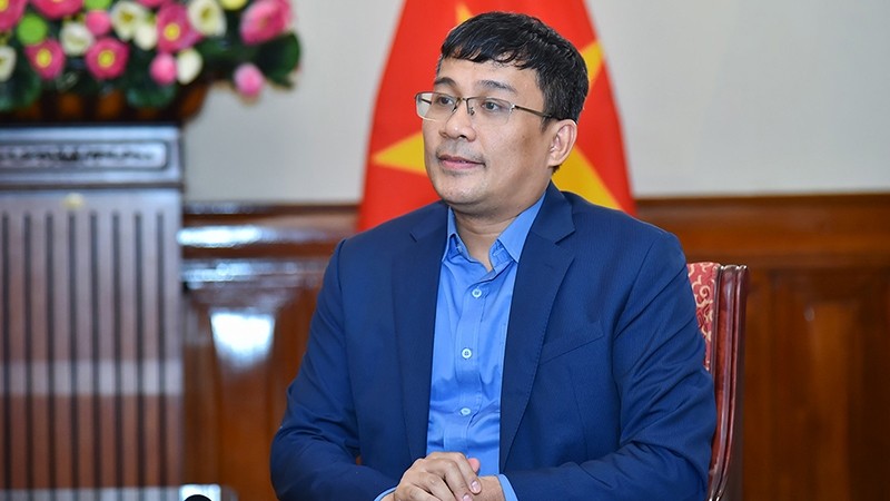 越南外交部副部长阮明武接受了媒体采访。(图片来源：国际报）