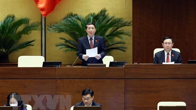 越南国会副主席阮德海主持会议。（图片来源：越通社）