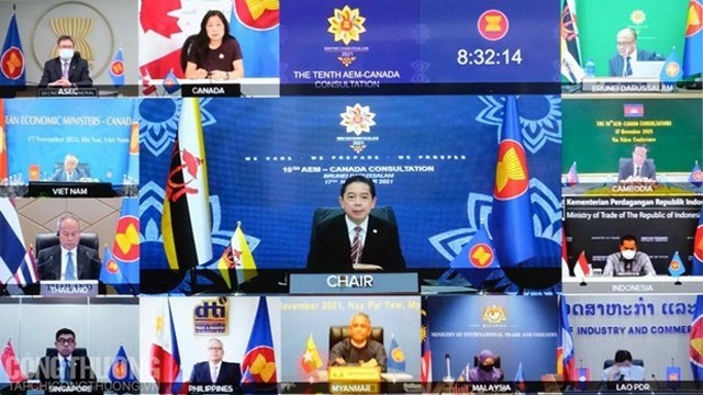 东盟与加拿大经济部长磋商会11月17日上午以视频方式举行。