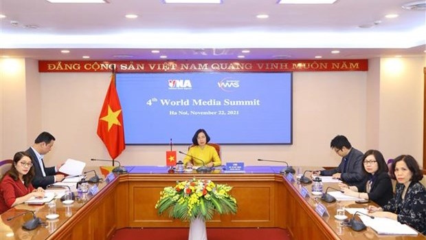 越通社社长武越庄出席第四届世界媒体峰会。
