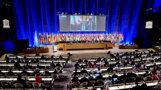 联合国教科文组织第41届大会场景。