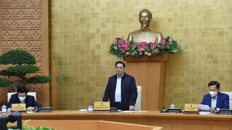 越南政府总理范明正主持召开政府11月份例行会议。