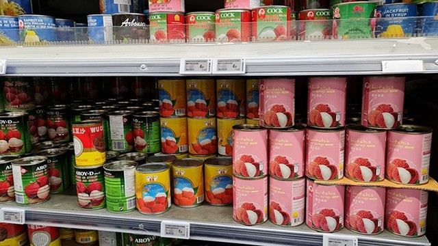 越南荔枝罐头已在法国连锁超市上架。