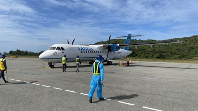 VASCO航空公司将新冠疫苗安全送到昆岛。