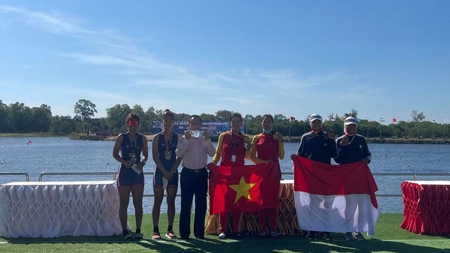 越南在2021年亚洲赛艇锦标赛获得2金3银2铜。