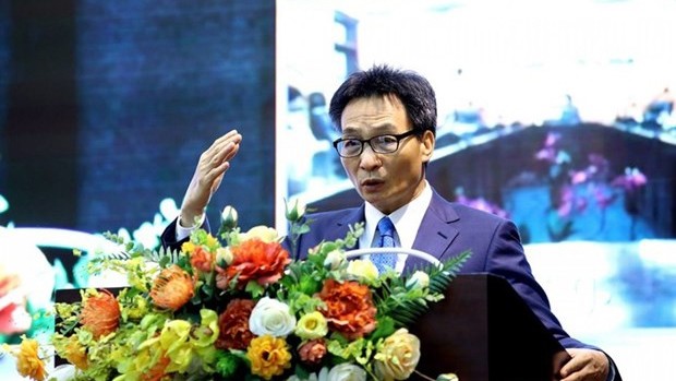 越南政府副总理武德儋在会议上发表讲话。（图片来源：越通社）