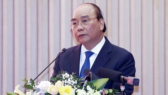 越南国家主席阮春福出席并发表指导性讲话。