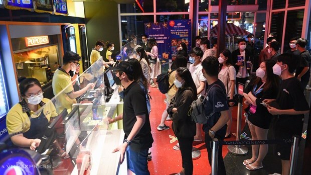 2022年年初胡志明市电影院人气旺。