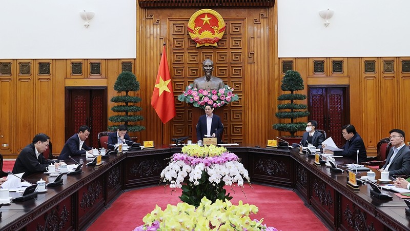范明正总理亲自主持会议。（陈海 摄）